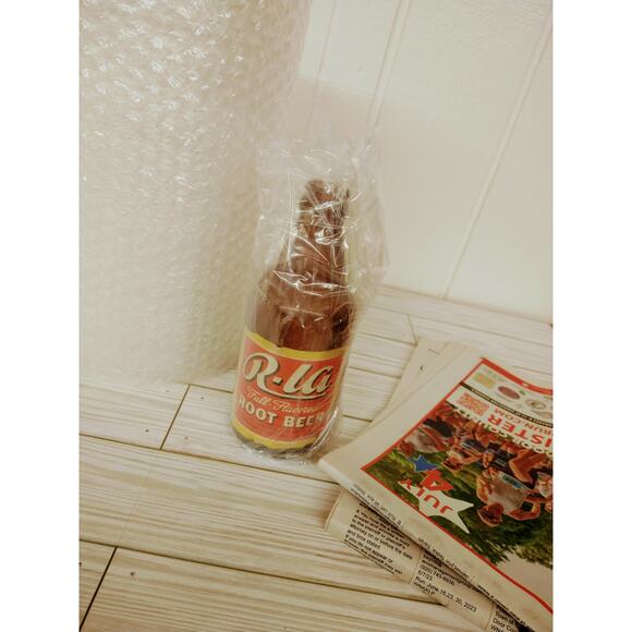 VTG R-La Root Beer 12oz Soda Bottle - Ace Bottling - Paper Label - RARE ^ - Picture 12 of 13
